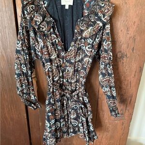Cleobella Black and Brown Patterned Dress